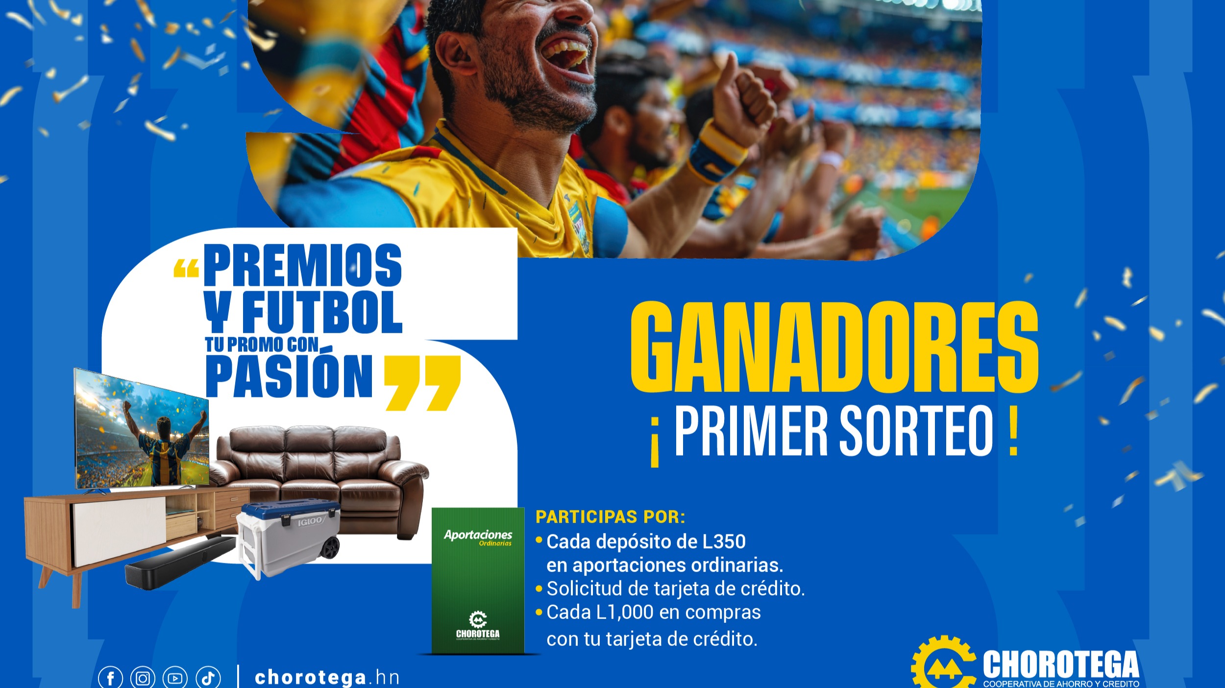 Primeros ganadores de la promoción: “Premios y Fútbol, Tu Promo con Pasión”