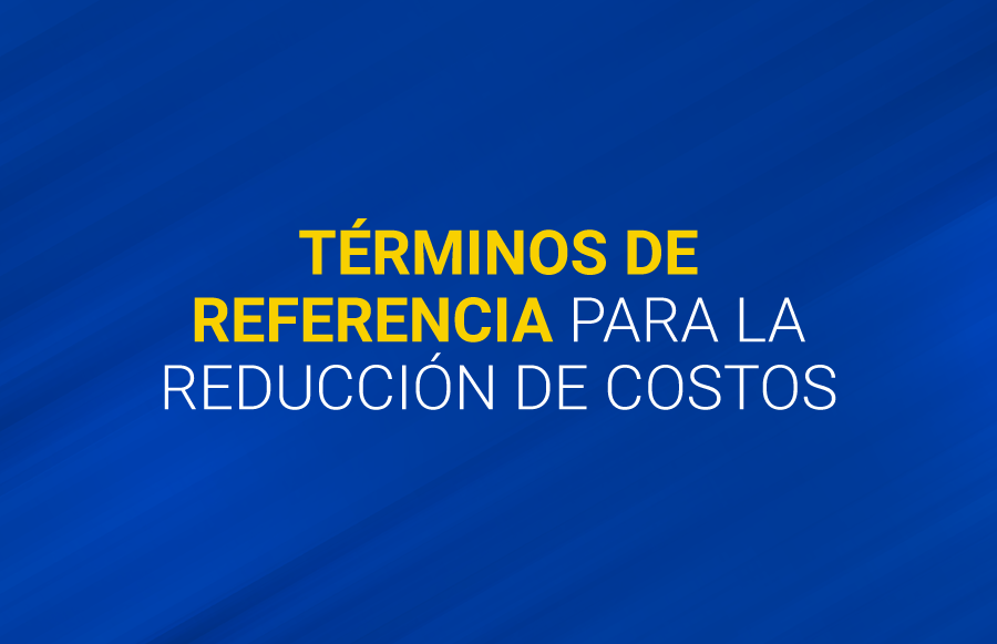 Términos de Referencia Reducción de Costos Cooperativa Chorotega